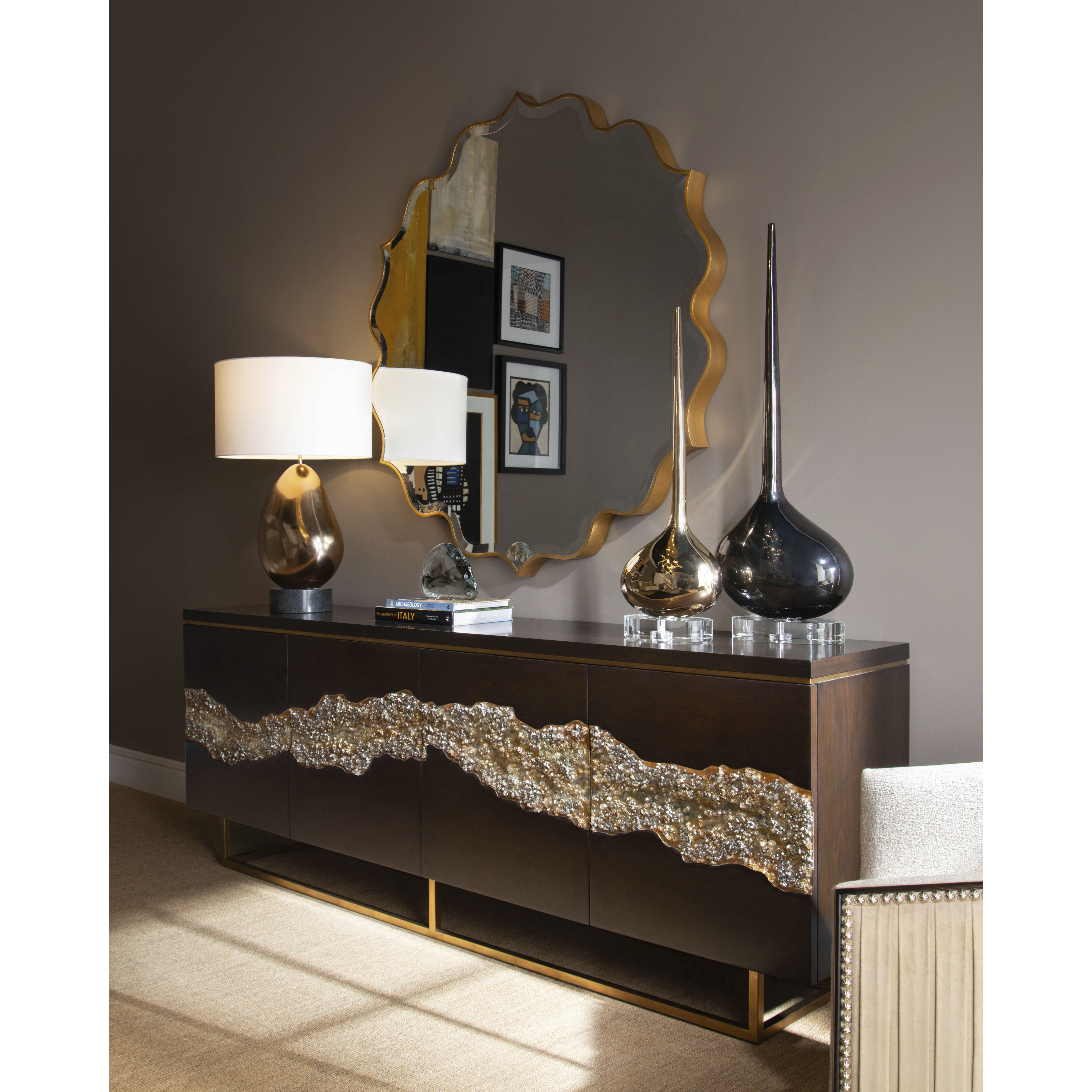 Leah Gold Credenza